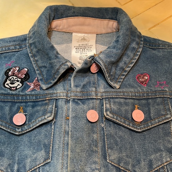 Disney Childs Jean Jacket size 4 like new - Picture 2 of 5